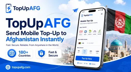 TopUpAFG: Send Mobile Top-Up to Afghanistan Instantly from Anywhere
